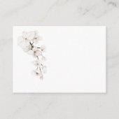 ベビー白黒蘭ベビーシャワー用の本 エンクロージャーカード (裏面)