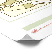 ベビー睡眠ポジションポスター ポスター (角)