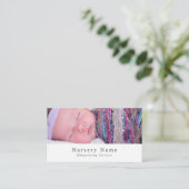 ベビー睡眠，ベビーシッター，デイケア，子供部屋 名刺 (スタンド正面)