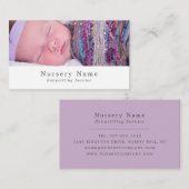 ベビー睡眠，ベビーシッター，デイケア，子供部屋 名刺 (正面/裏面)