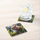 ベビー矮星のバニー・ウサギ ペーパーコースター (インサイチュ)