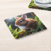 ベビー矮星のバニー・ウサギ ペーパーコースター (アングル)