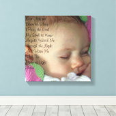 ベビー祈りの言葉 キャンバスプリント (インサイチュ (ウッドフロア))