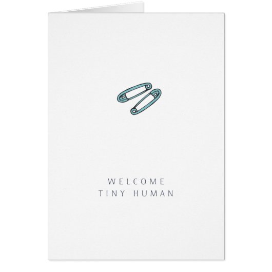 ベビー祝い |青おむつピンカード (正面)