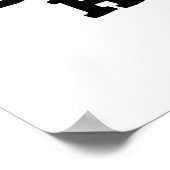 ベビー私の牛のパおもしろいンを飼わない ポスター (角)