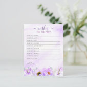 ベビー秋カボチャ女の子の赤ちゃんシャワーの願い ポストカード (スタンド正面)