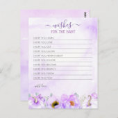 ベビー秋カボチャ女の子の赤ちゃんシャワーの願い ポストカード (正面/裏面)