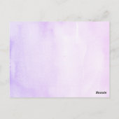 ベビー秋カボチャ女の子の赤ちゃんシャワーの願い ポストカード (裏面)