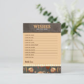 ベビー秋カボチャ少年の赤ちゃんシャワーの願い ポストカード (スタンド正面)