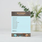 ベビー秋カボチャ少年の赤ちゃんシャワーの願い ポストカード (スタンド正面)