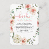 ベビー秋カボチャ緑ベビーシャワー用の本E エンクロージャーカード (正面)