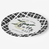 ベビー秋ハロウィンプレイドベビーシャワー用バティ ペーパープレート (アングル)