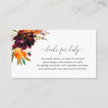 ベビー秋フローラ素朴ベビーシャワー用の本