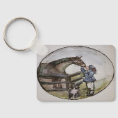 ベビー競走馬のマーレの物語本のイラストレーション キーホルダー (裏面)