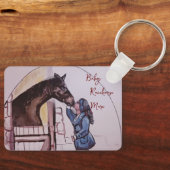 ベビー競走馬のマーレの物語本のイラストレーション キーホルダー (正面)