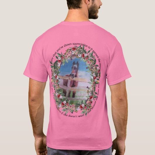 ベビー競走馬の馬はショットTシャツと呼ぶ Tシャツ (裏面)