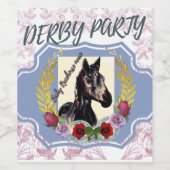 ベビー競走馬マーレがレースに勝利 ワインラベル (シングルラベル)