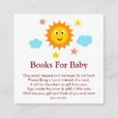 ベビー笑顔サンシャインベビーシャワー用ブック エンクロージャーカード (正面)