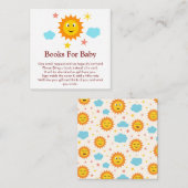 ベビー笑顔サンシャインベビーシャワー用ブック エンクロージャーカード (正面/裏面)
