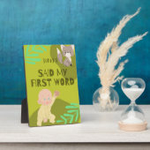 ベビー第一語 フォトプラーク (側面)