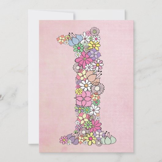 ベビー第1の誕生日パーティーカスタム招待状招待状 招待状 (正面)