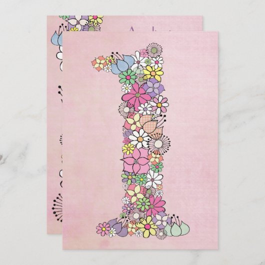 ベビー第1の誕生日パーティーカスタム招待状招待状 招待状 (正面/裏面)