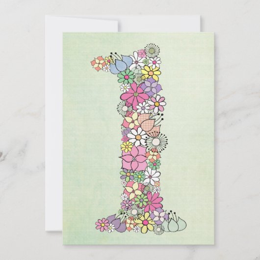 ベビー第1の誕生日パーティーカスタム招待状招待状 招待状 (正面)