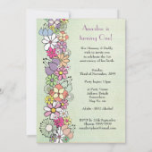 ベビー第1の誕生日パーティーカスタム招待状招待状 招待状 (裏面)