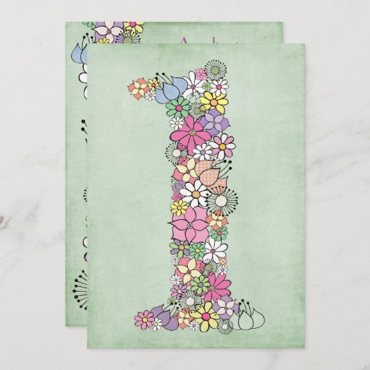 ベビー第1の誕生日パーティーカスタム招待状招待状 招待状 (正面/裏面)