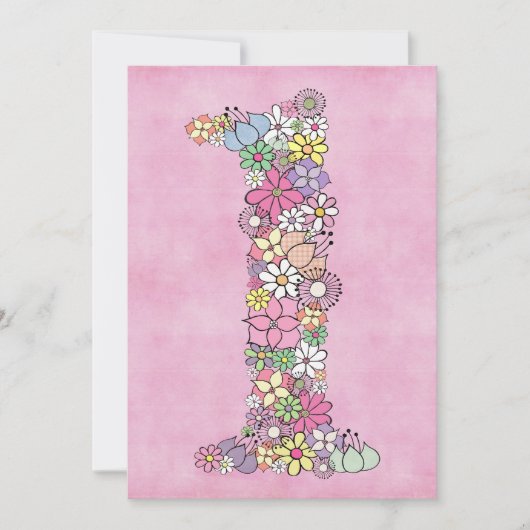 ベビー第1の誕生日パーティーカスタム招待状招待状 招待状 (正面)