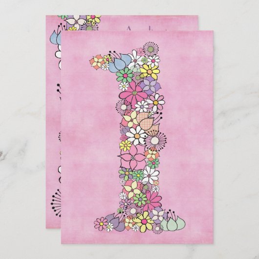 ベビー第1の誕生日パーティーカスタム招待状招待状 招待状 (正面/裏面)