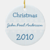ベビー第1クリスマスオーナメント セラミックオーナメント (裏面)