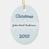 ベビー第1クリスマスオーナメント セラミックオーナメント (裏面)