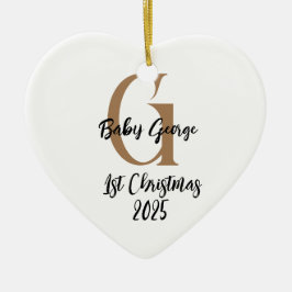 ベビー第1クリスマスオーナメント セラミックオーナメント