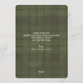 ベビー第1クリスマスカード | オリーブ独身の写真 シーズンカード (裏面)