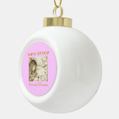 ベビー第1クリスマスセラミックオーナメント（クリスマスツリー） セラミックボールオーナメント (右)