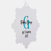 ベビー第1クリスマス紙オーナメントカード オーナメントカード (右)