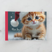 ベビー第1クリスマス カード (内部)