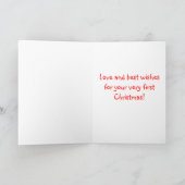 ベビー第1クリスマス シーズンカード (内部)