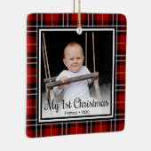 ベビー第1クリスマス セラミックオーナメント (右)