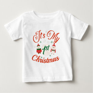 ベビー第1クリスマス ベビーTシャツ