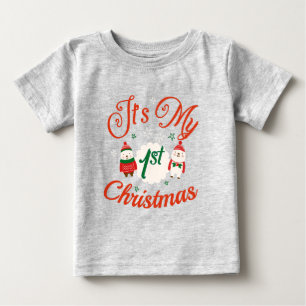 ベビー第1クリスマス ベビーTシャツ