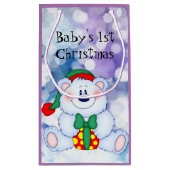 ベビー第1クリスマス（女の子） スモールペーパーバッグ (裏面)