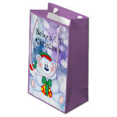 ベビー第1クリスマス（女の子） スモールペーパーバッグ (裏面アングル)