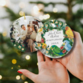 ベビー第1初めてのクリスマストロピカルエキゾチックパロット セラミックオーナメント