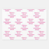 ベビー第1初めてのクリスマス ラッピングペーパーシート (正面3)