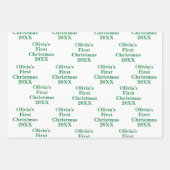 ベビー第1初めてのクリスマス ラッピングペーパーシート (正面2)