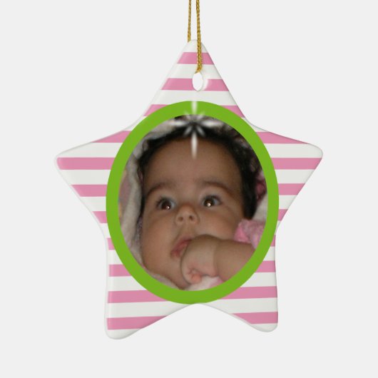 ベビー第1回クリスマスカスタムセラミックスターオーナメント セラミックオーナメント (右)
