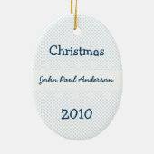 ベビー第1回クリスマスチョオトレインオーナメント セラミックオーナメント (裏面)