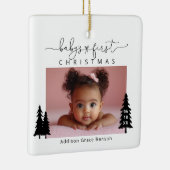 ベビー第1回クリスマスフォトセラミックスオーナメント セラミックオーナメント (右)